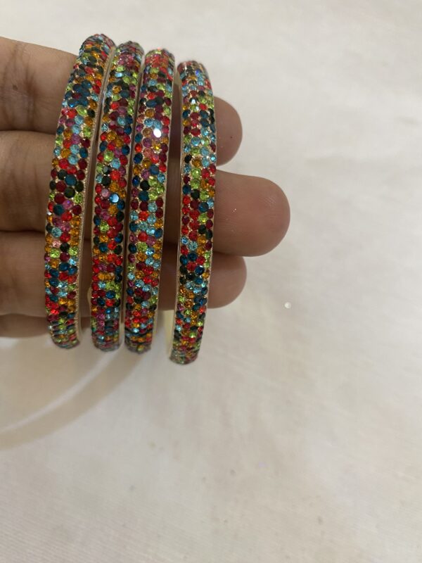 Multi Color Stone Bangles