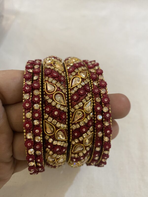 Bridal Stone Glass Bangles