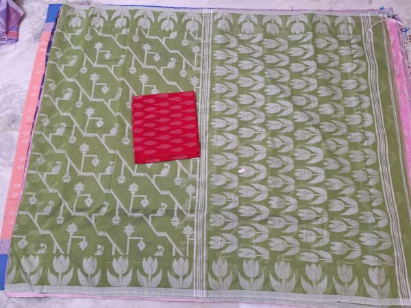 Khadi Cotton Jamdhani Sarees