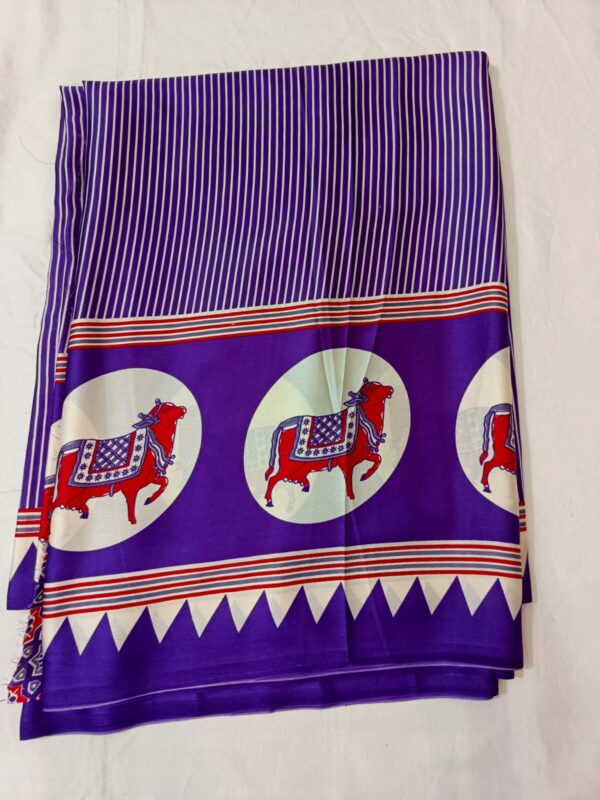 Ajrakh Modal Silk Sarees