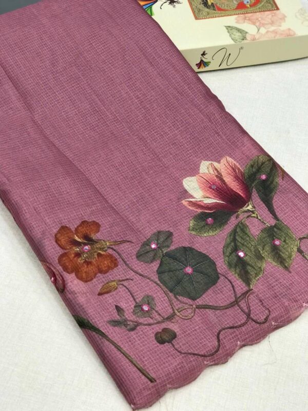 Onion Pink Kota Saree