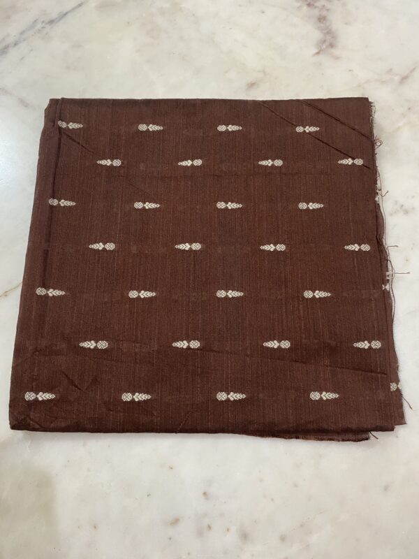Brown Raw Silk Fabric