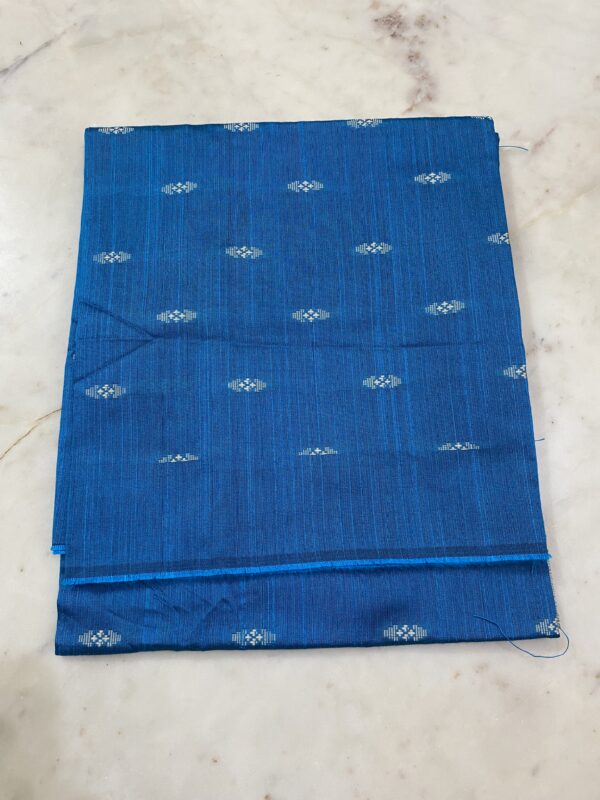Sky Blue Raw Silk Fabric