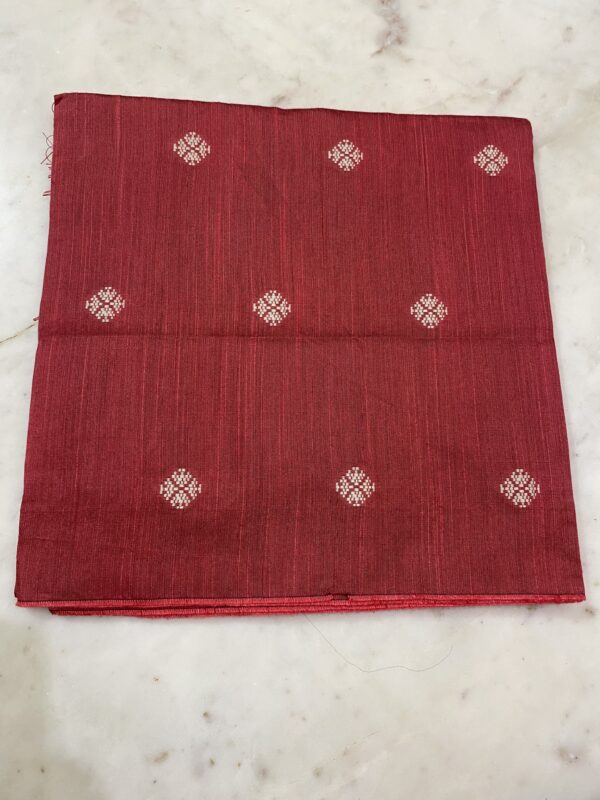 Red Raw Silk Fabric