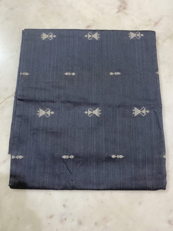 Grey Raw Silk Fabric