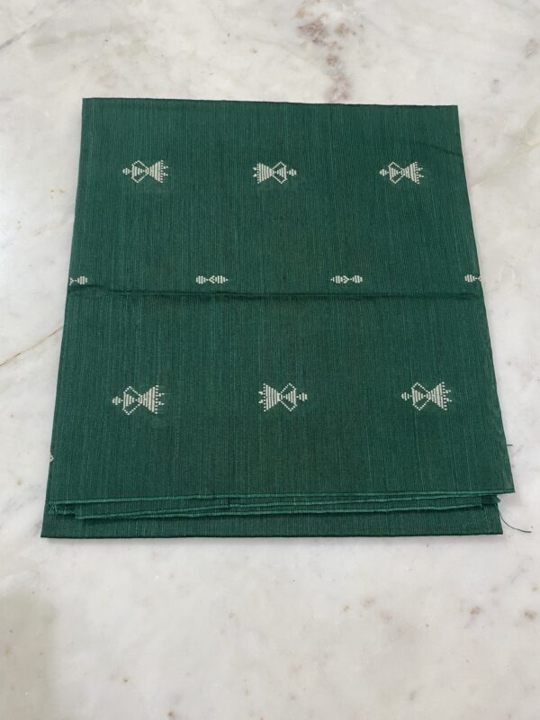 Green Raw Silk Fabric