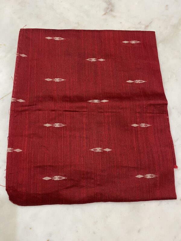 Red Raw Silk Fabric