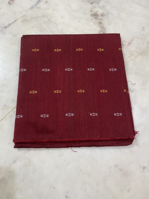Marron Raw Silk Fabric