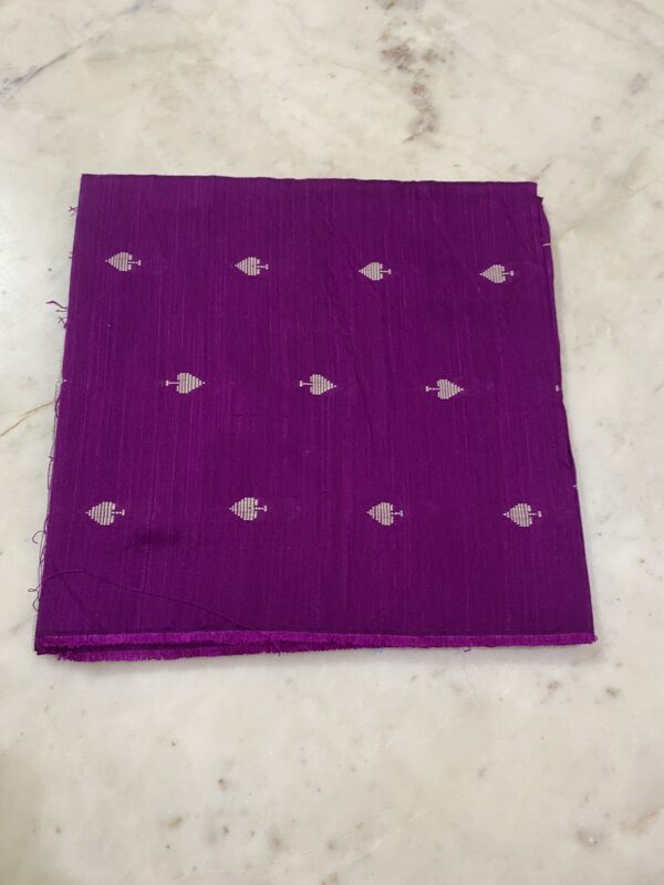 Purple Raw Silk Fabric