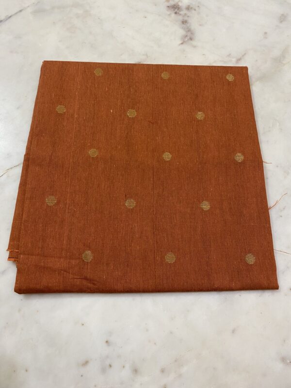 Orange Raw Silk Fabric