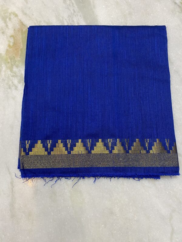Royal Blue Raw Silk Fabric