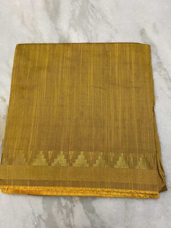 Yellow Raw Silk Fabric