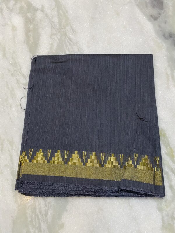 Grey Raw Silk Fabric