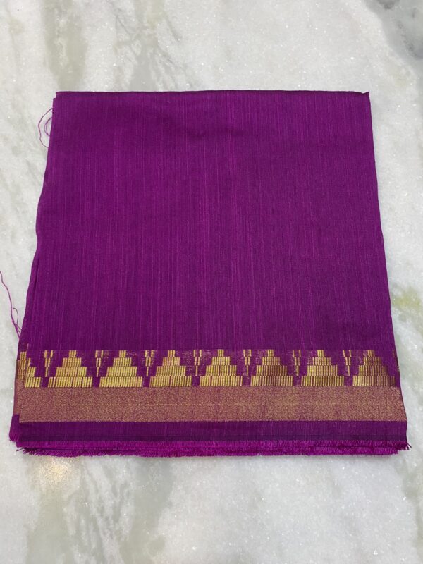 Purple Raw Silk Fabric
