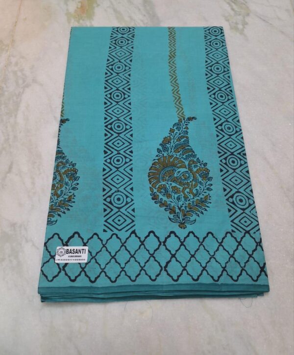 Hand Block Print Cotton Saree