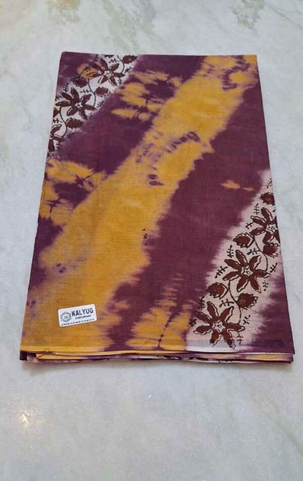 Hand Block Print Cotton Saree