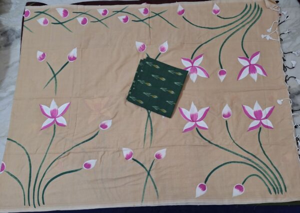 Khadi Cotton Painting Saree