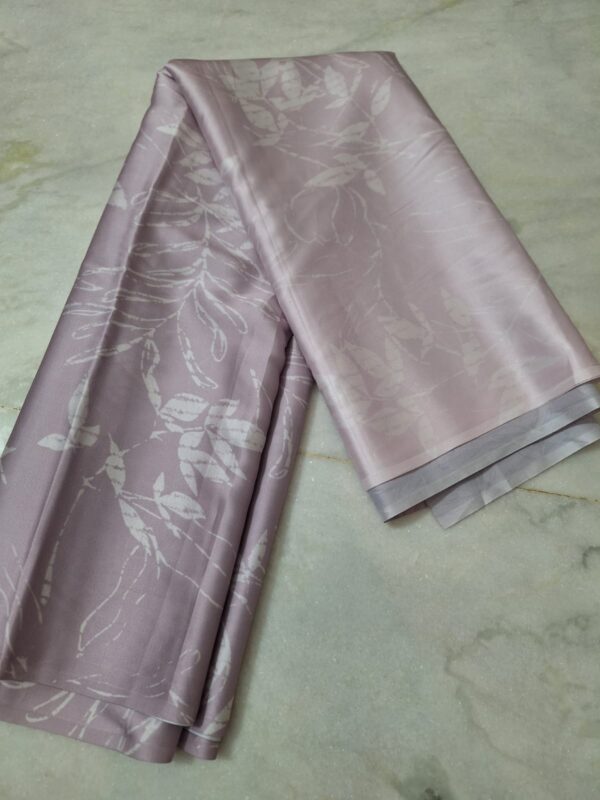 Double Shaded Floral Satin Sarees