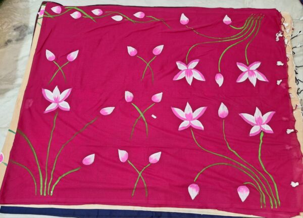 Khadi Cotton Painting Saree