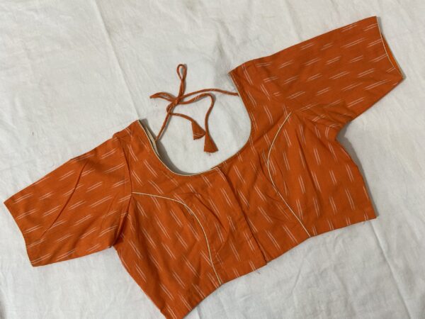Ikkat Cotton Readymade Blouse